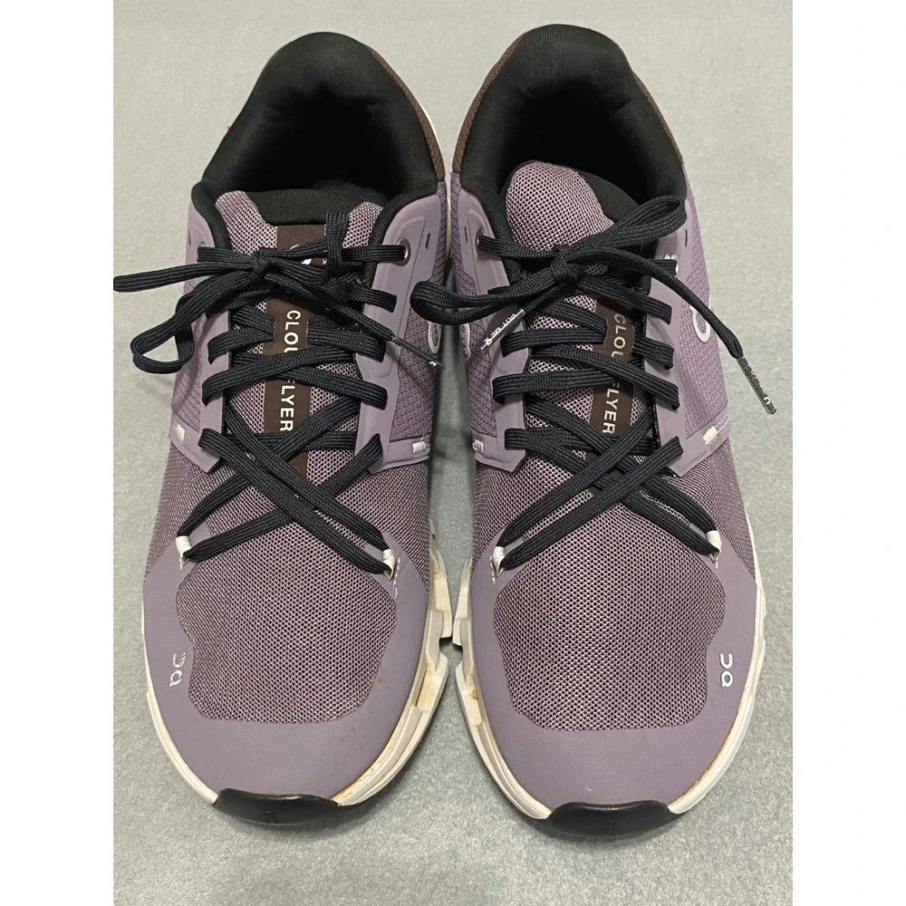 On Cloudflyer Mens 10.5‎ Running Shoes Lavender Brown Sneakers 71.98094